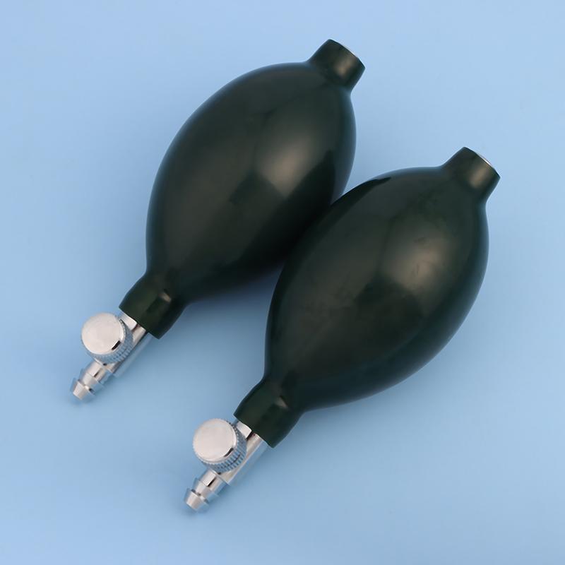 Tamsiai žalias pripūtimo balionėlis oro pompa sfigmomanometrui kraujospūdžio matuokliui nešiojamas sveikatos priežiūros priedas rutulys metaliniai vožtuvai