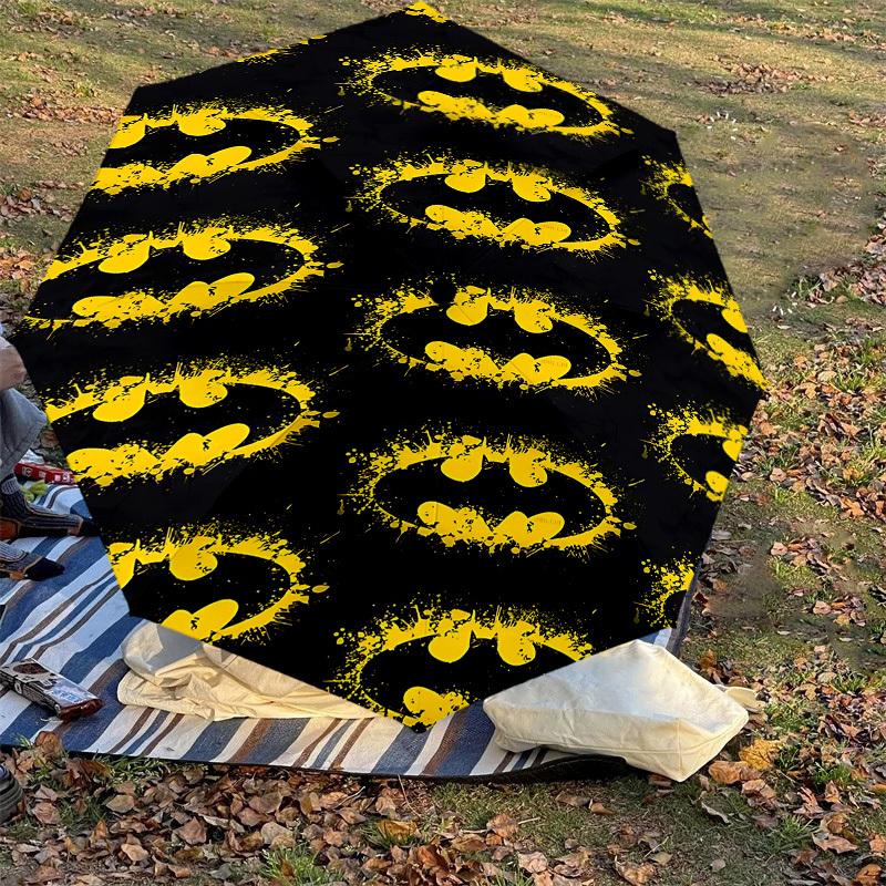 1PC Warner batman logo Automatic Open/Close Umbrella with Windproof, 103-Rib Sturdy Canopy, Durable Ribs1320A