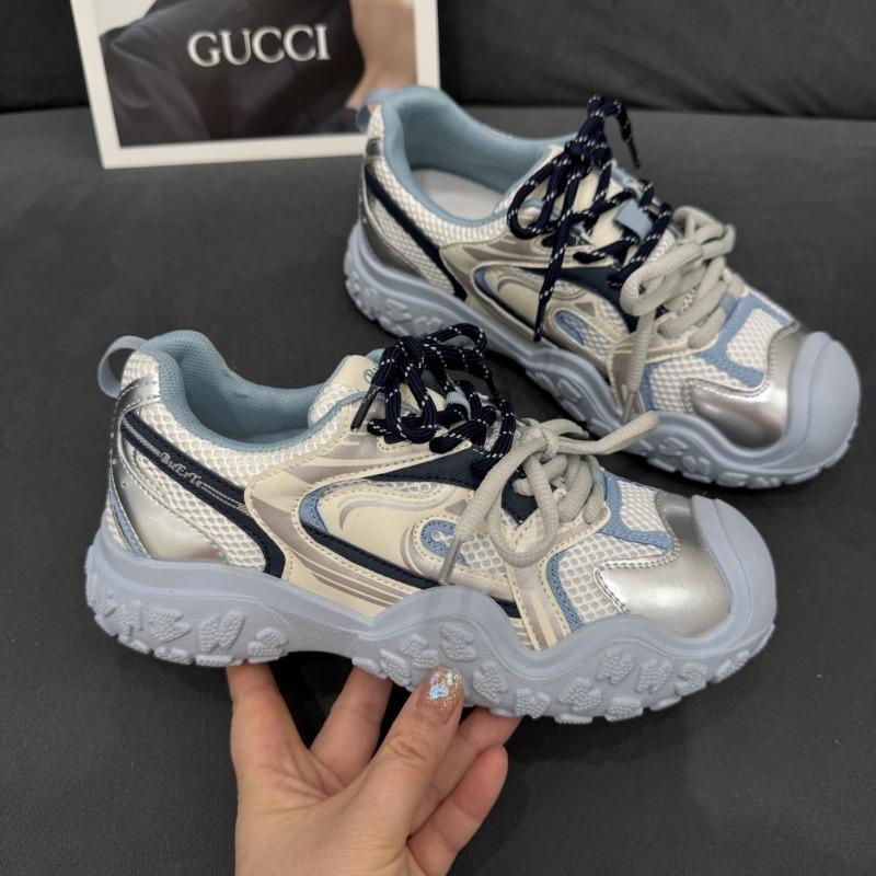 Platform ugly cute shoes dad shoes women's spring and summer new mesh breathable hiking shoes casual sports shoes tide