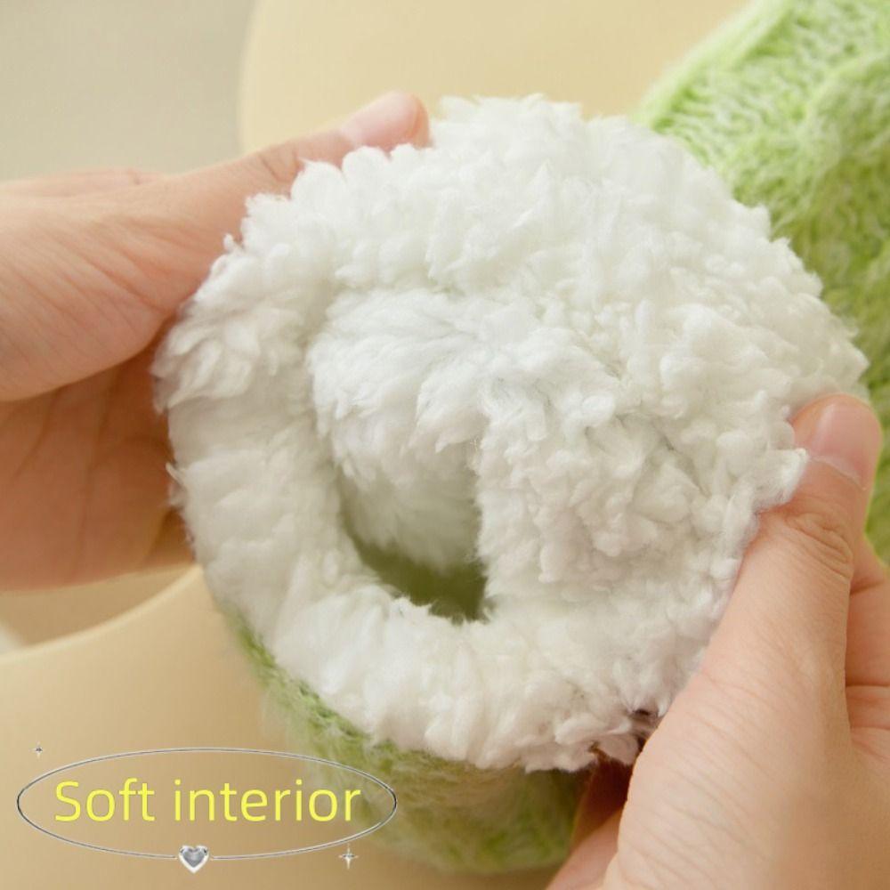 Flower Floor Socks Women Plush Winter Fleece Socks Soft Slippers Socks  Indoor