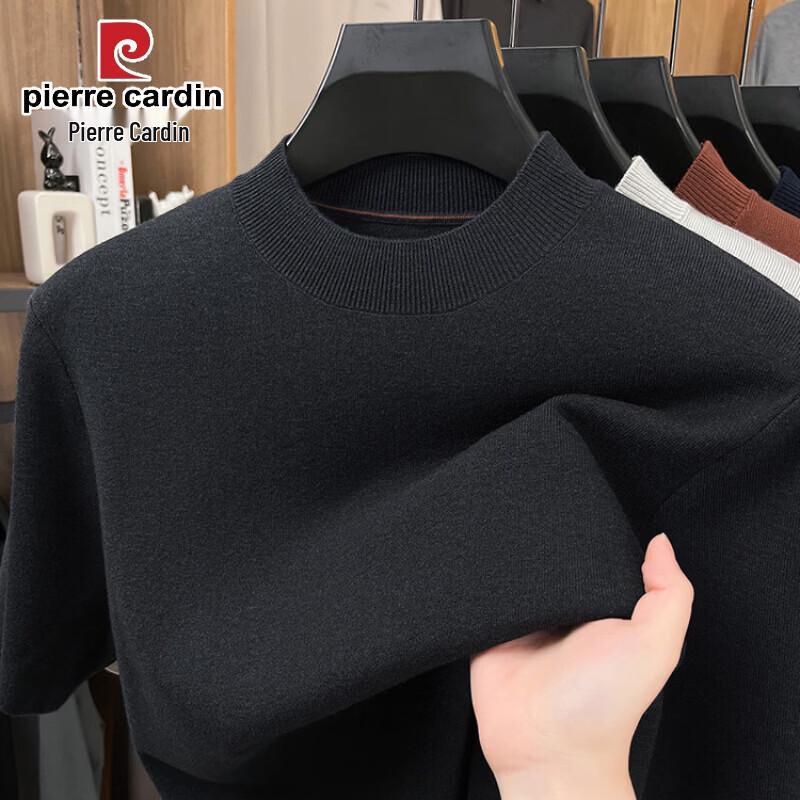 

Pierre Cardin Men s Wool Blend Short Sleeve Round Neck Knit Sweater L