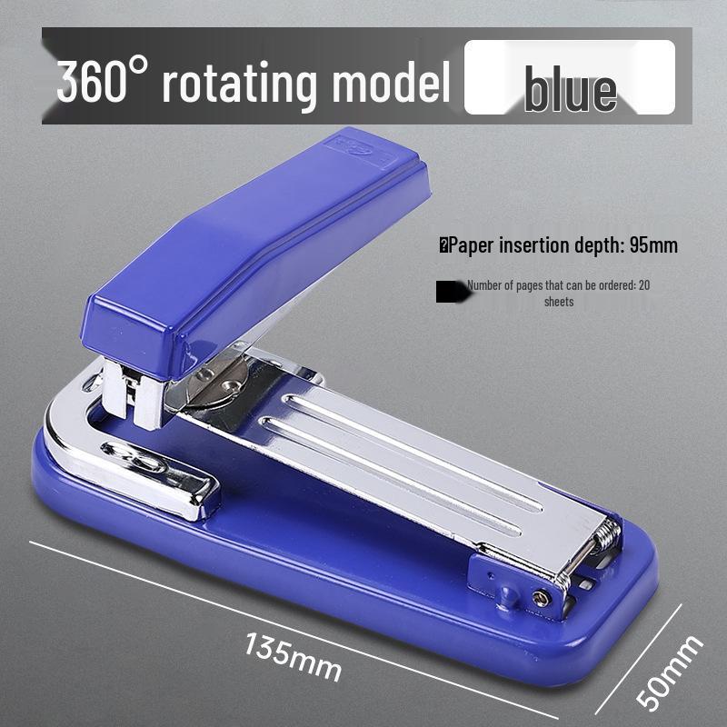 360° Drehbarer Hefter, Große Größe, Heftet 50 Seiten, Kraftsparend, Ideal für Büro- und Studentengebrauch