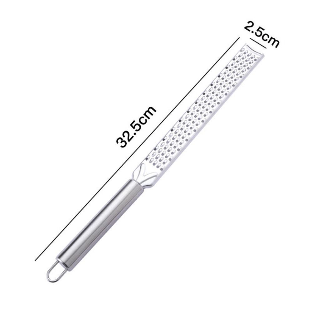 Multifunction Stainless Steel Cheese Grater Long Handle Cheese Baking Chocolate Grater Durable Kitchen Gadget Lemon Peel Grater