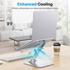 Aluminum Alloy Adjustable Laptop Stand - Vertical Cooling & Folding Design