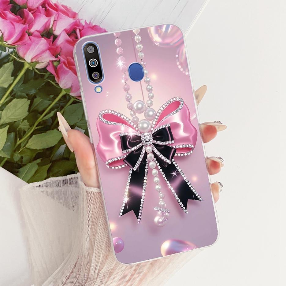 For Samsung Galaxy M10 M20 M30 Case Luxury Butterfly Tree Painted Cover Soft Slim Phone Case For Samsung M10 M20 M30 Fundas Bags