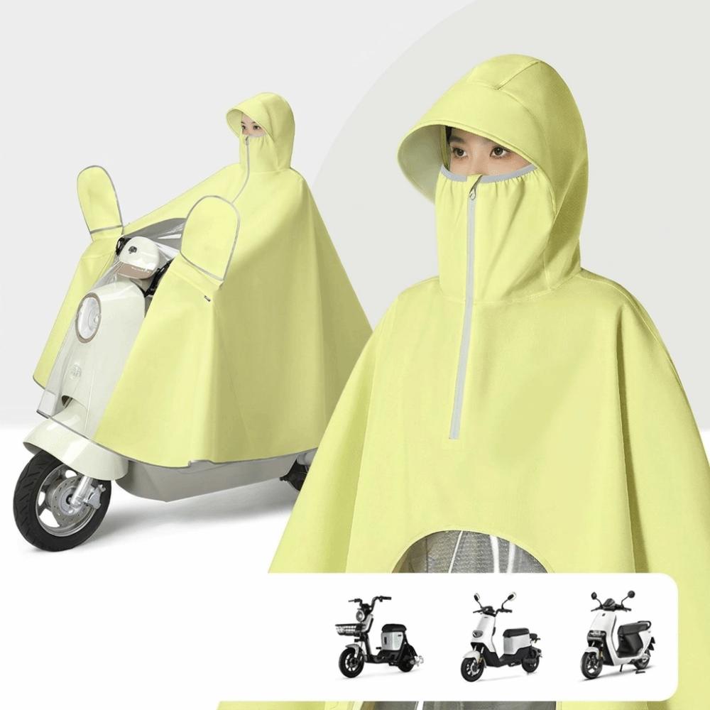 Waterproof Motorcycle Raincoat High Neck Full Body Rain Poncho Outdoor Motorcycle