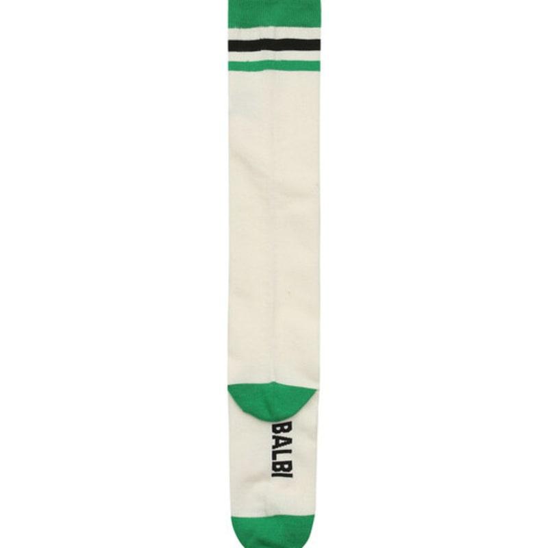 BALBI Green Crocodile Embroidered Graphic High Knee Socks
