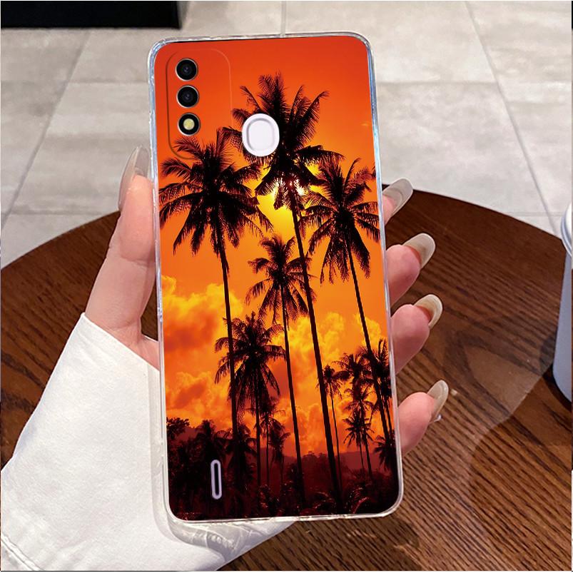 Case for ITEL P37 / Vision 2s Cover Clear Soft Silicone Love Heart Rabbit Phone Casing for itel P37 Vision2s P651L P651W Shell