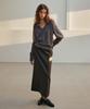 Auro Stripe Stud Skirt [ Black ]