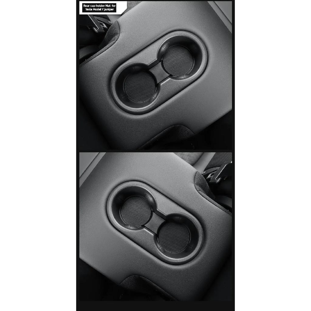 Car Cup Holder Mat for Tesla New Model Y Juniper Launch 2026 Bottle Cup Insert Protector Cushion Interior Accessories 2025 Parts