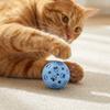 Colorful Plastic Bell Balls For Cats - Interactive Hollow Cats Toys With Bell Sounds, Self-Play Chew Balls For Kittens & Cats