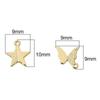 Copper Sand Faced Pentagram Pendant For DIY Jewelry Making Craft Accessories