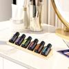 Scented Oil Organizer 6 Slots Wooden Oil Storage Shelf Tabletop Display Holder Oil Rack For Organizing Displaying Fragrance Oils