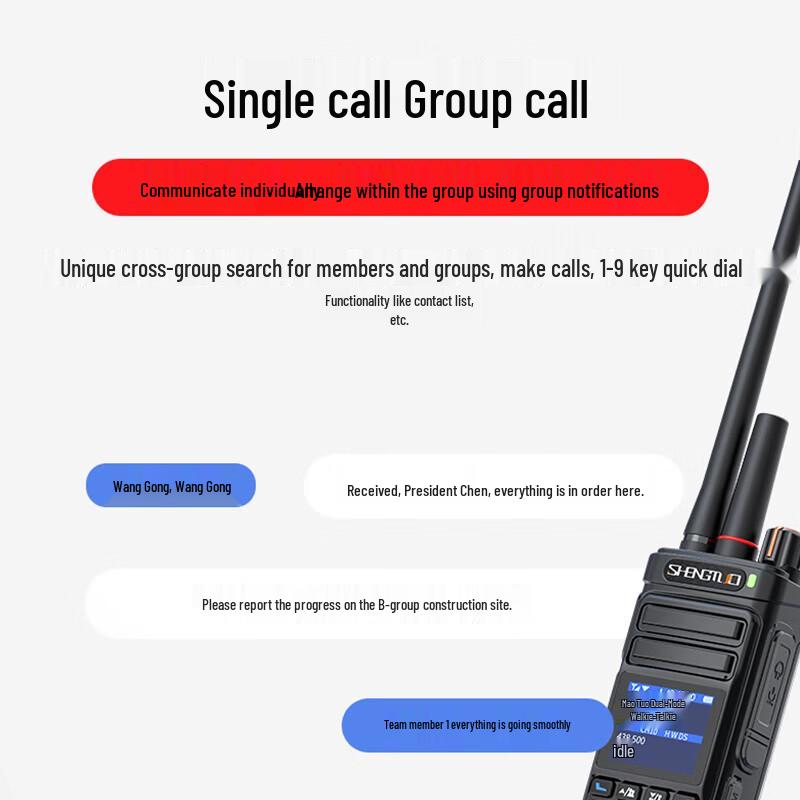 SHENGTUO Dual-Mode Public Network Walkie-Talkie (CN version)
