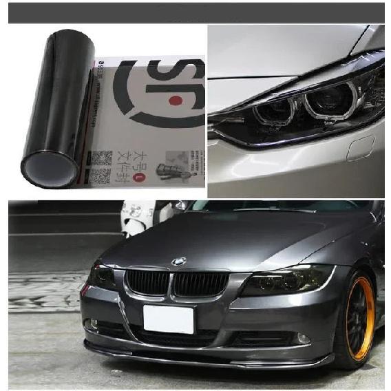 Тонировочная пленка для фар, противотуманных фар и задних фонарей, дымчато-черная виниловая пленка, водонепроницаемая пленка, аксессуар для экстерьера автомобиля. a