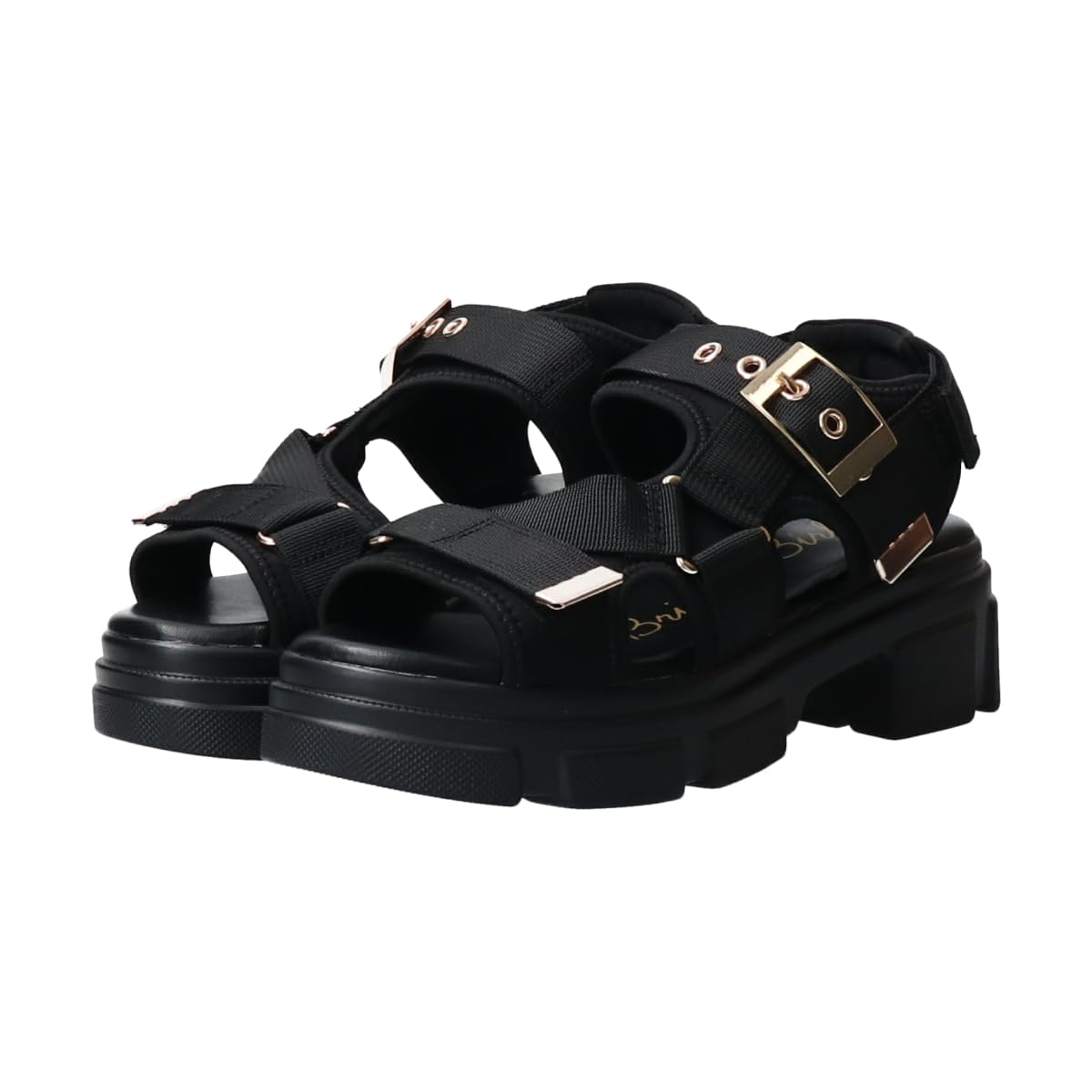 

Bridget Birkin Women s Velcro Casual Sports Sandals, Black, Small