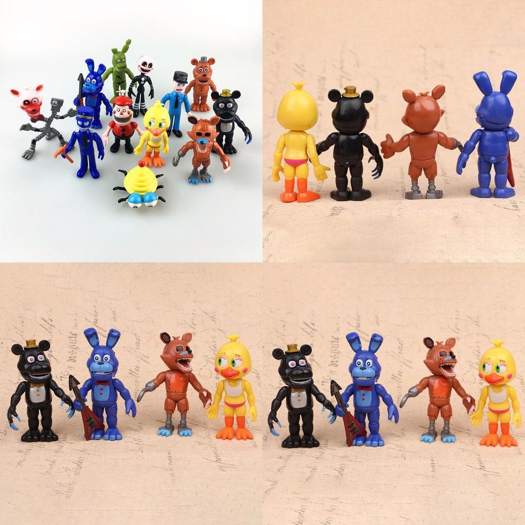 12pcs Set Of Five Nights At Freddys Chica Freddy Doll Pvc Action Figures For Kids