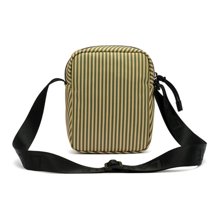 Lacoste Fashion Striped Zipper Shoulder Crossbody Bag Unisex bags Yellow NU4866NZ-Q96