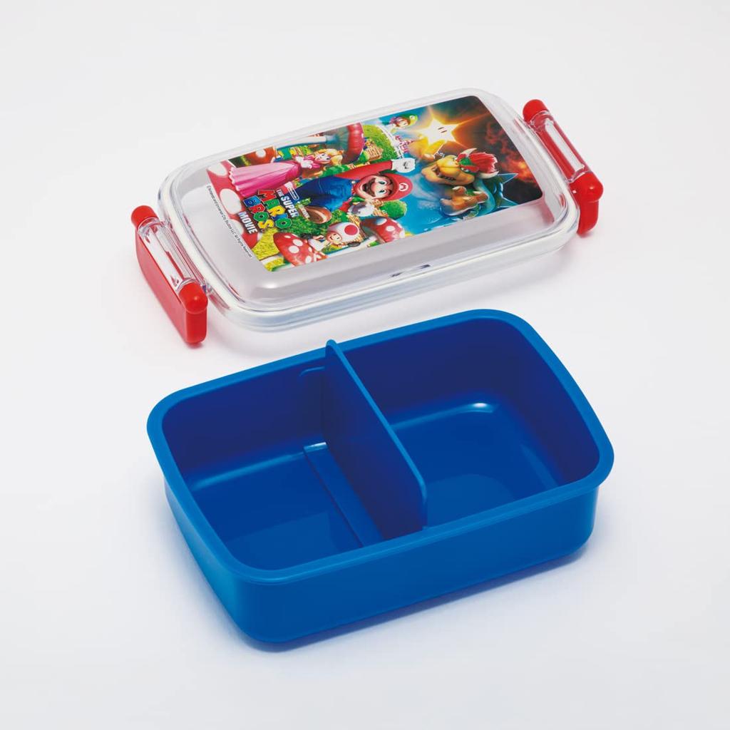 Skater Bento Box 450ml Super Mario Movie Antibacterial Bento Box Made in Japan with Fluffy Dome Lid Children's RBF3ANAG-A