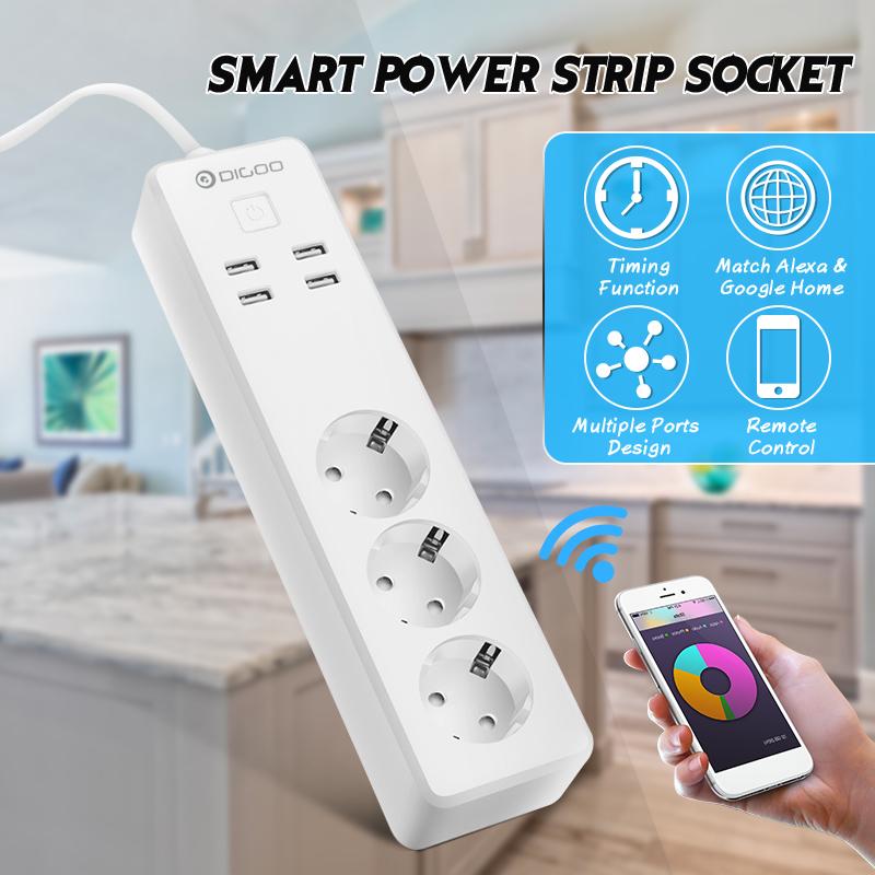Buy DIGOO DGPS01 Smart Power Strip Work with Alexa Smart Home USB Port