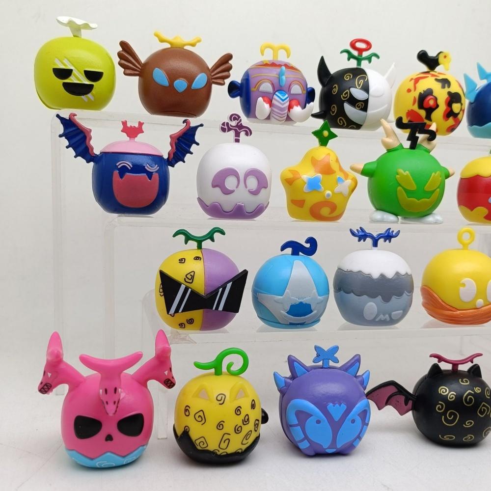 12/24Pcs Blox Fruits Model Action Model Toys Collection Cartoon Square Devil Collection Figure Playthings for Christmas Kid Birthday Gift