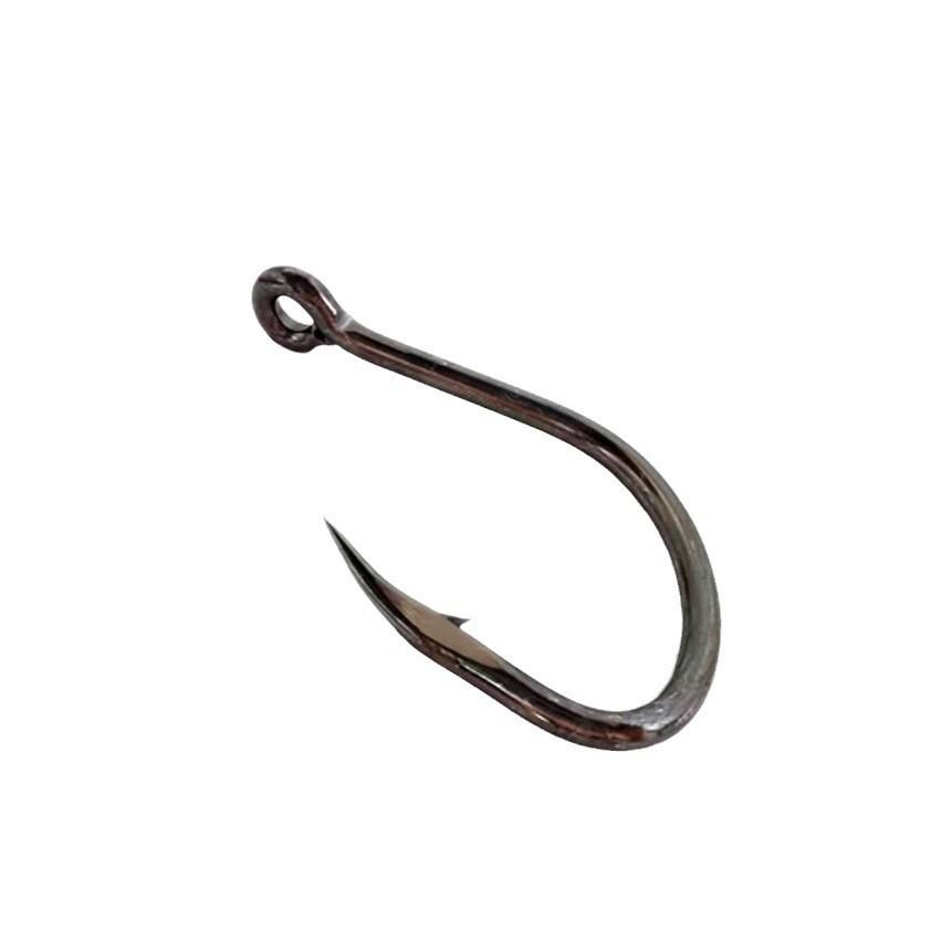 Source Factory Large Bent Mouth Barbed Hooks High Carbon Steel Deep Sea Giant Game Hooks for Grouper Coral Trout Fishing (as the picture,25#5 pieces)