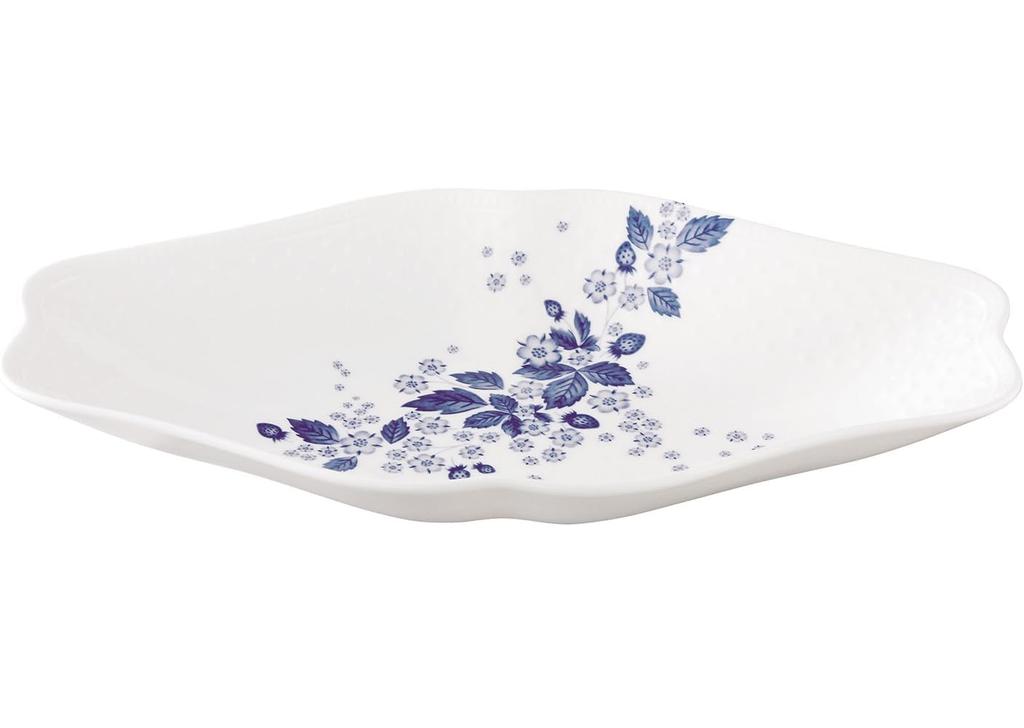 Wedgwood Offizielles Hochzeitsgeschenk Erdbeerblüte Indigo 31 x 17 x Hochzeitsgeschenk für die Braut und Offiziell importierte Verpackung Mehrzweckschale, 4,5 cm,