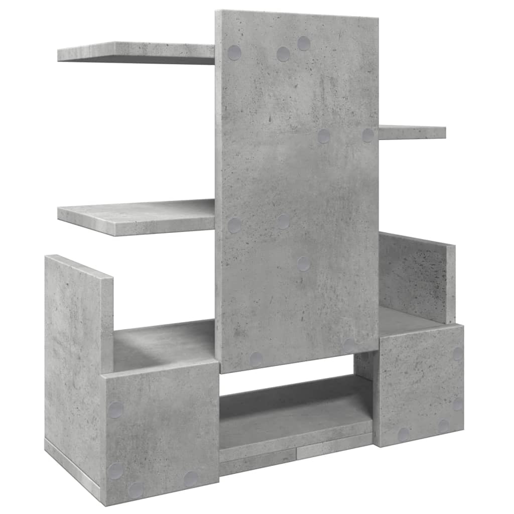 Vidaxl Organizer Na Biurko, Szarość Betonu, 49X20X52,5 Cm