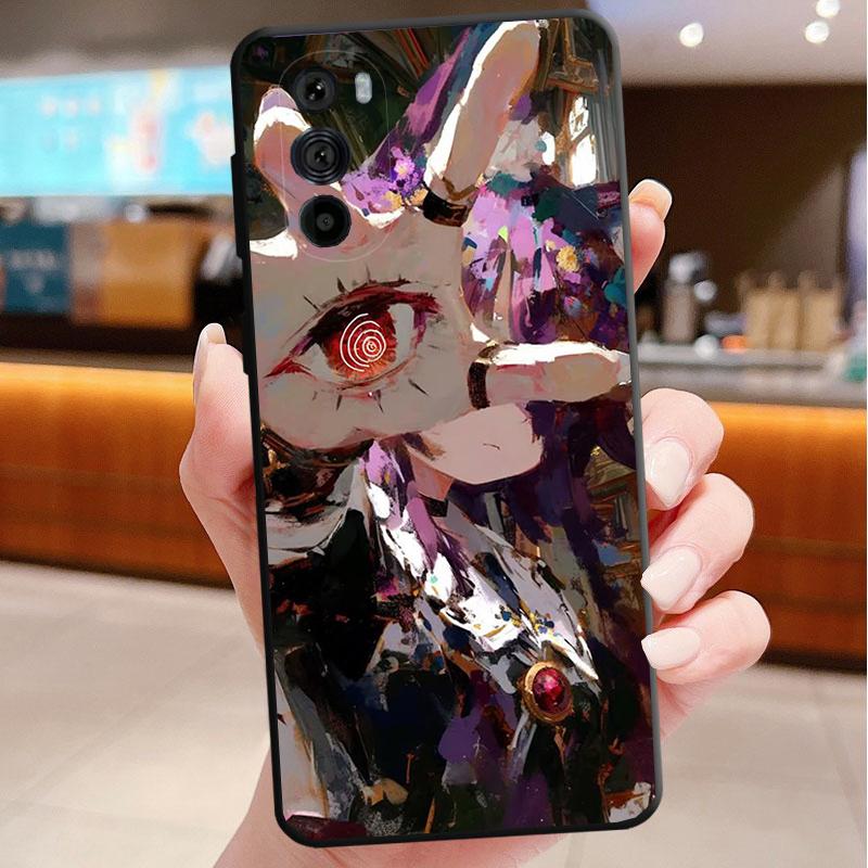 Phone Case For Motorola Edge 60 50 40 Pro 60 50 40 30 Ultra Neo Fusion Moto G Stylus G Anime Girl Art Horror Eyes