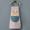 Women's Waterproof & Oilproof Korean-Style Cooking Apron - Fashionable, Wipeable Smock for Kitchens