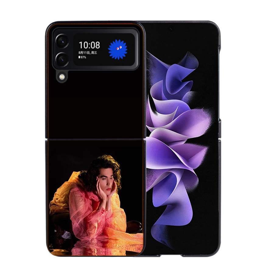Conan Gray Found Heaven Phone Case For Samsung Z Flip 7 6 5G Galaxy Z Flip4 Z Flip5 Z Flip3 Coque Black Hard PC Shell Protective