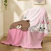 KINGDOM L-LINE F-Friends Throw Soft Flannel Throw Blanket, Lightweight Breathable Summer Nap Blanket For Home Travel Cozy Decor
