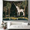 The Unicorn In Captivity Wall Tapestry Cover Beach Towel Picnic Yoga Mat Home Decoration Animal Wall Covering Blanket