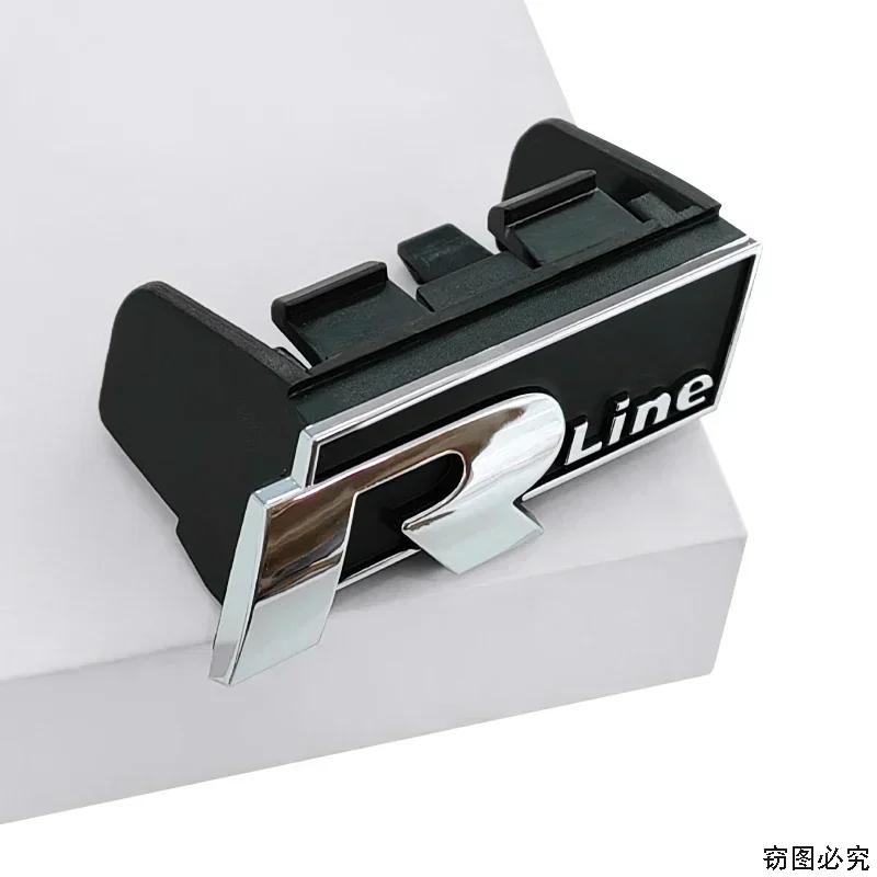 2026 Caldo Per VOLKSWAGEN VW ABS Emblema Distintivo Griglia Anteriore Auto per Volkswagen Golf R Rline Tiguan Touareg Polo GTI CC Passat R36 S