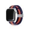 Boucle de bracelet Egadeun pour Apple Watch Bleu Marine et Orange