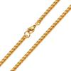 Collana a Catena di Grano per Uomo Tono Oro Argento Nero Catene di Grano 3mm Collana in Acciaio al Titanio per Uomo Ragazzo Regali di Compleanno
