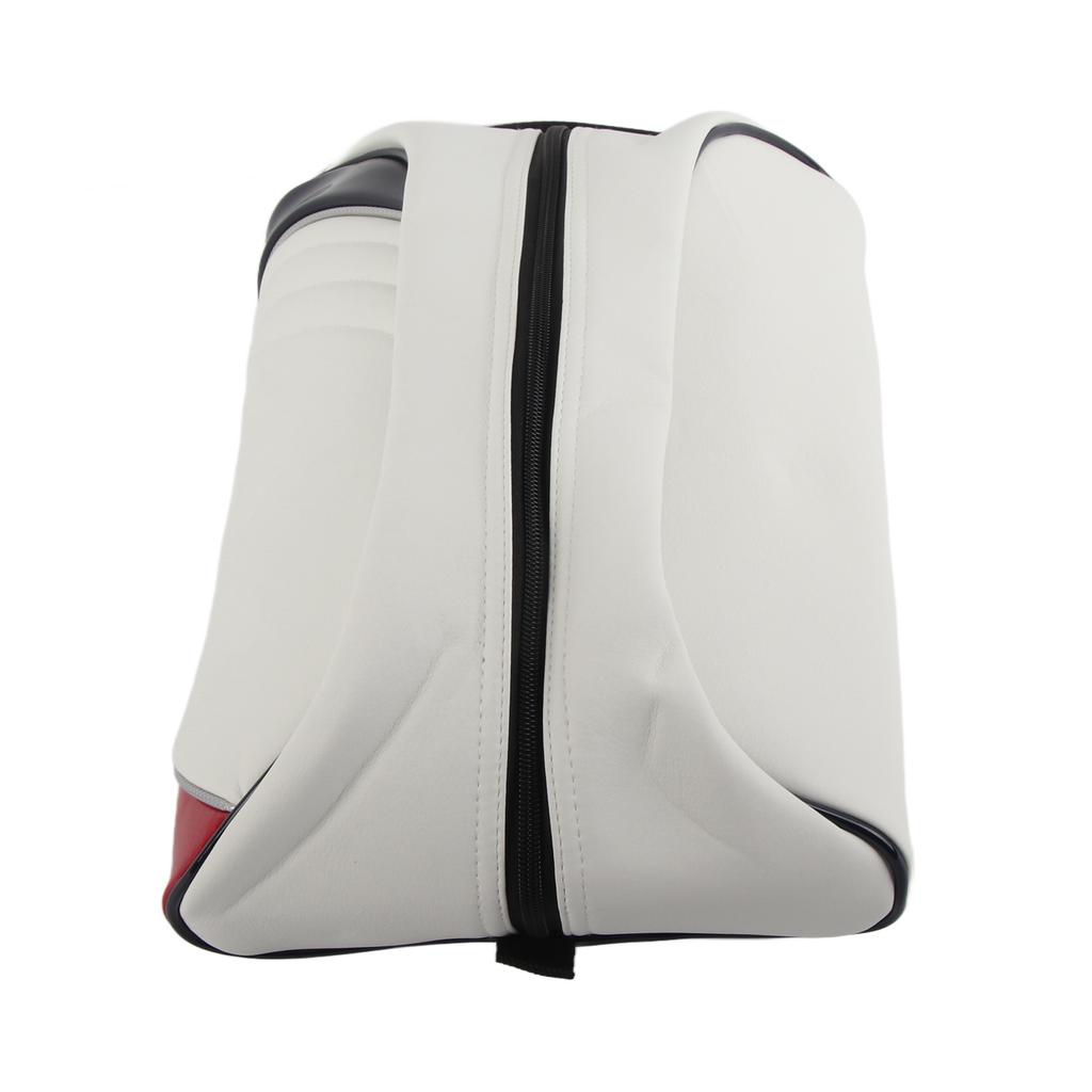 PU-läder Golfskoväska Hemma Resa Dammtät Förvaringsväska Tillbehörsväska Vit