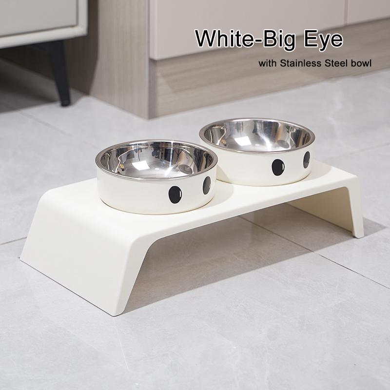 2026 Elevated Pet Dog Feeder Bowls Raised Stand with Double Stainless Steel Food Water Bowls for Small Medium Large Dogs Cats