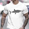 T Shirts for Men Short Sleeve Shirts for Guys Funny Graphic Tees for Shark Week Clothes Funny Shark Fashion Casual Men's Tee Top