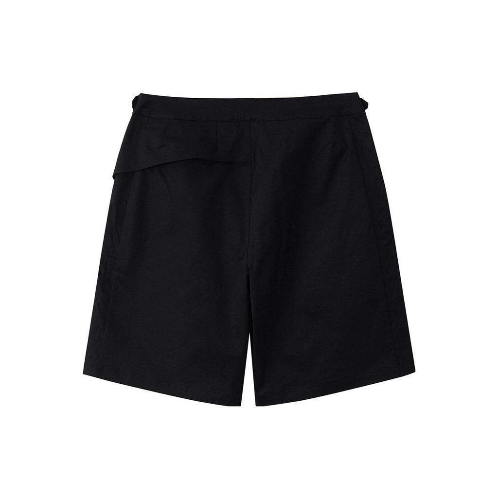 Li Ning Wade Series Solid Color Casual Breathable Loose Sports Shorts Men Shorts Black AKSR677-1
