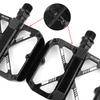 Mountain Bicycles Pedals Flat Pedals Bike Footboards Platform Nonslip Pedals 9/16" Nonslip Wide Platform Bicycles Pedals