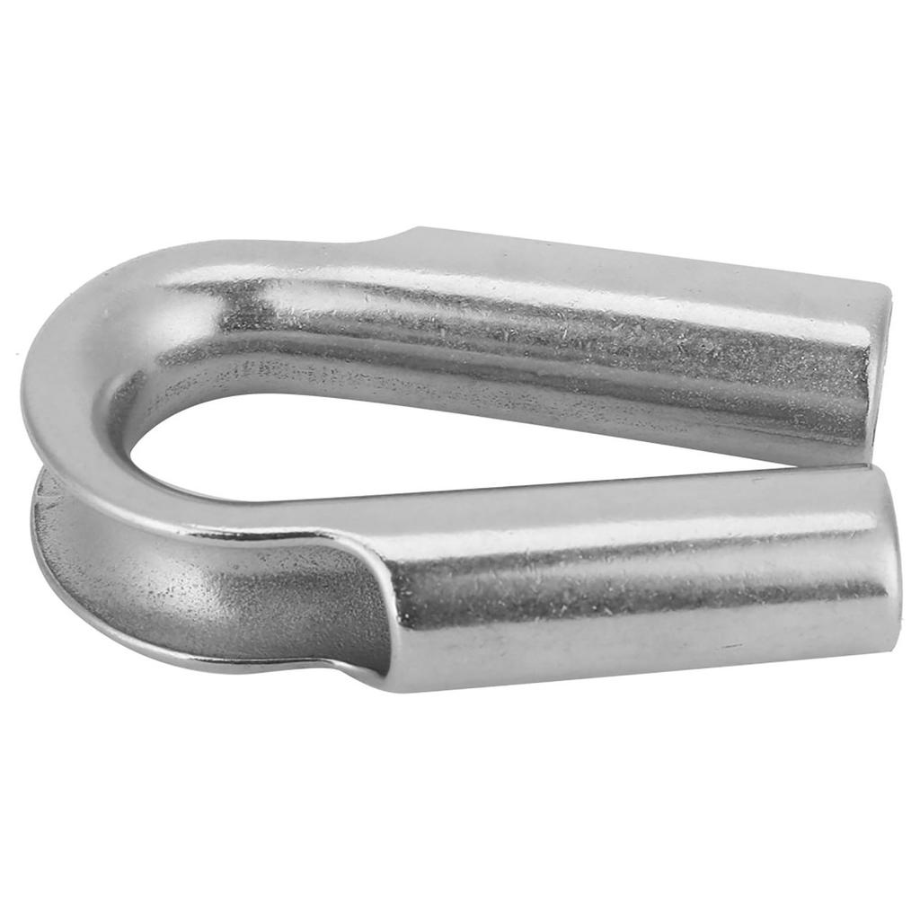 304 Stainless Steel Tube Thimble For Winch Rope Boating Accessories(6mm 2pcs)