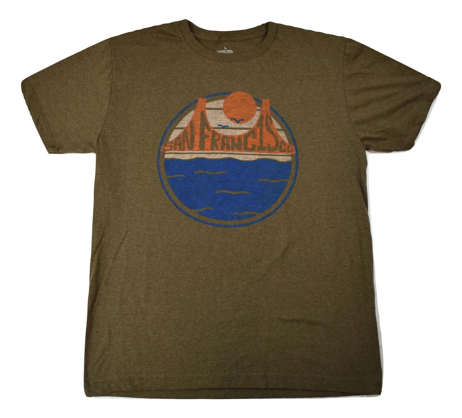 Mad Engine Mens San Francisco Golden Gate Bridge Shirt New S, M, L S