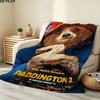 Paddington Print Flannel Blanket, High quality Comfortable for All Seasons, Home Decor, Warmth and Comfort, Perfect for Christmas Gifts