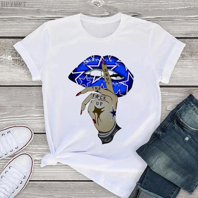 Shut Up Lips Harajuku Funny Printed Women T Shirt Girl O Neck Aesthetics Print Casual Short
