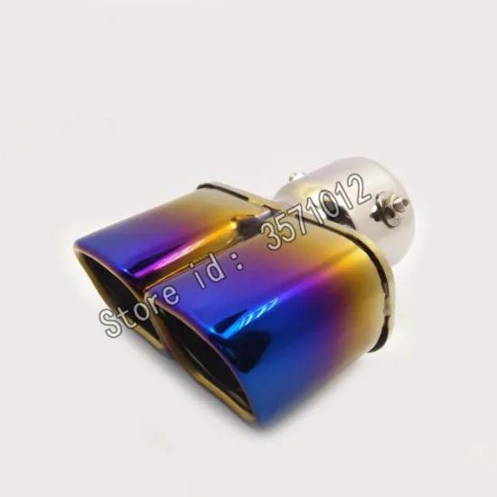 Car Cover Muffler Back Pipe Dedicate Exhaust Tip Tail Outlet Ornament Vent For Toyota Highlander 2015 2016 2017 2018