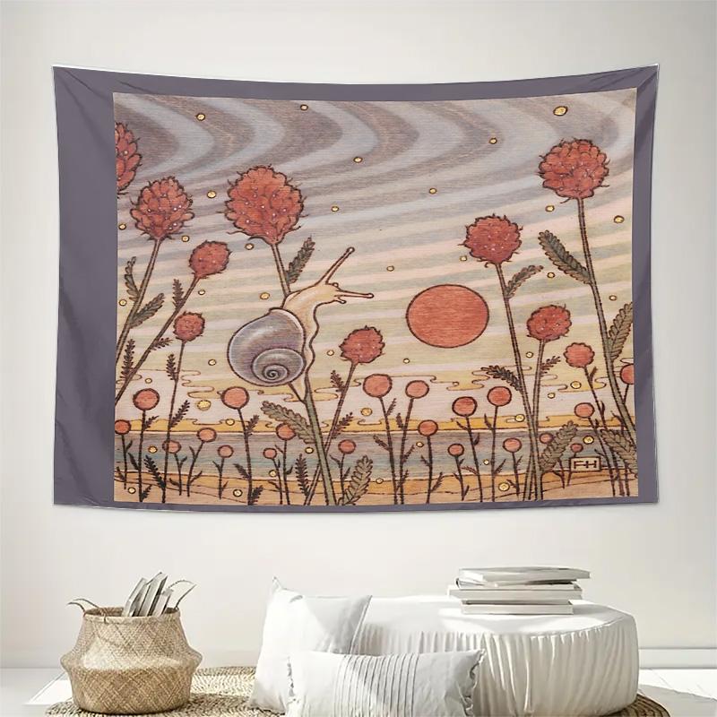 Boho Tapestry Nature Wall Hanging Aesthetic Room Decor Vintage Botanical Wall Art Home Decor Dorm Room Living Room Wall Hanging