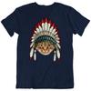 Cat Native American Indian Chief Texas Headress Love Funny T-Shirt Tee Gift New