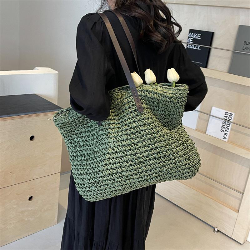 2026 Women's Versatile Large Capacity Woven Crossbody Handbag: Casual, Simple Fashion Shoulder Bag for Commuting