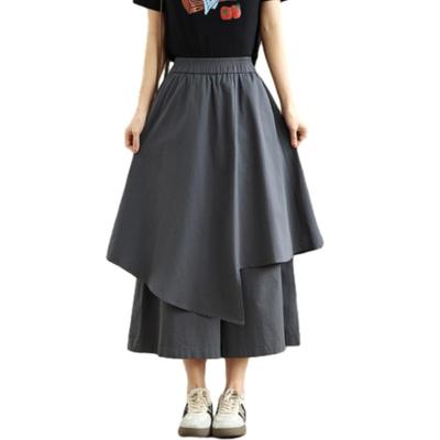 Wide Leg Long Gaucho Casual High Irregular Loose Solid Everyday Winter [MSFQSNB] Women's Pants, Pants, Style, Bottoms, Waist, Hem, Figure-Flattering,